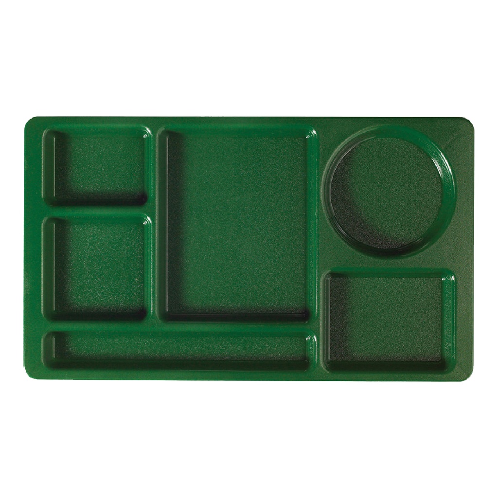 Bandeja de policarbonato con compartimientos 2 x 2, color verde sherwood - Cambro USA