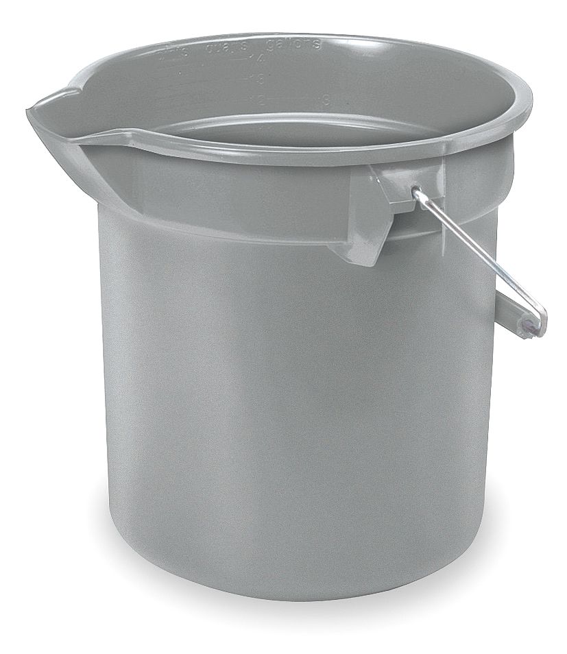 Balde brute redondo gris 9.5lt (Outlet) - Rubbermaid Importados