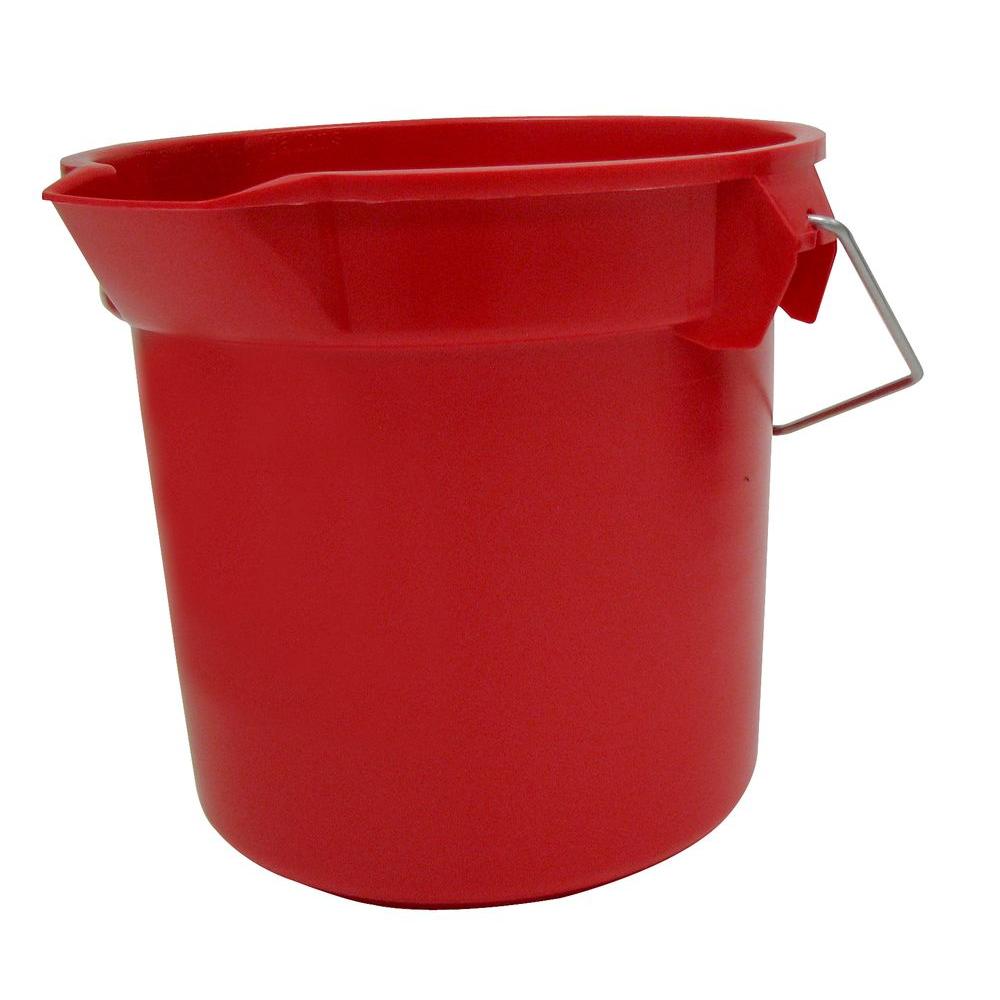 Balde brute redondo rojo cap. 3.5gl (Outlet) - Rubbermaid Local