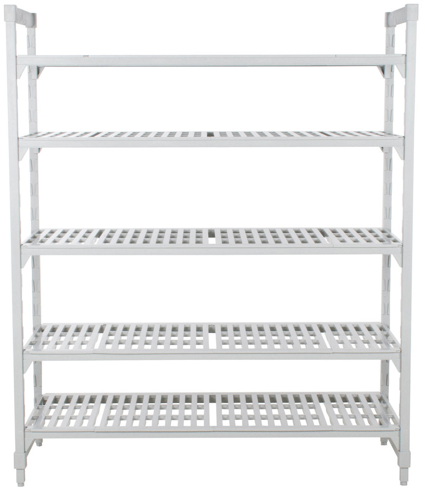 Unidad Inicial de estantería Premium ventilada con 5 entrepaños de 21 x 48 x 84" - Cambro