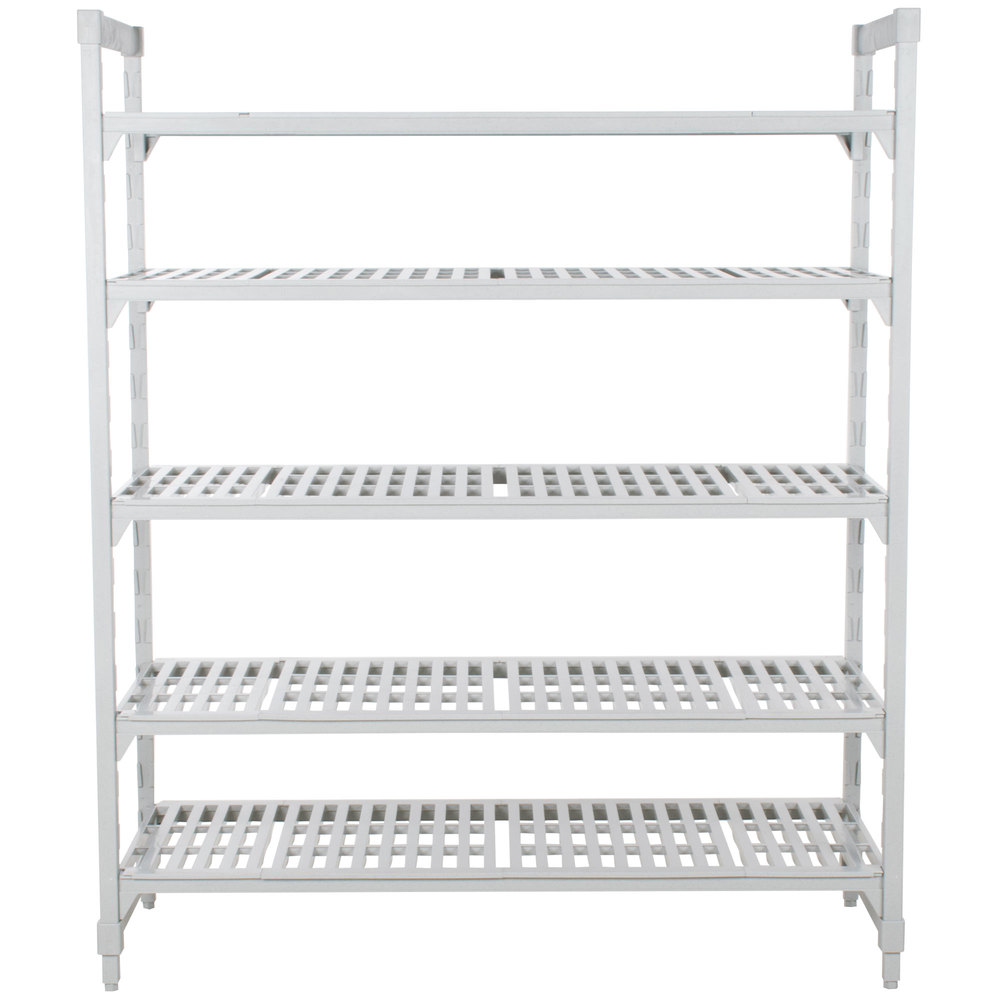 Unidad inicial de estantería Premium ventilada con 4 entrepaños de 21 x 36 x 72" - Cambro China