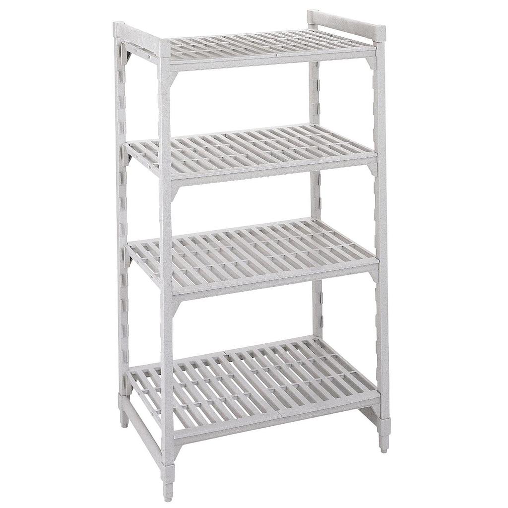 Unidad inicial de estantería Premium ventilada con 4 entrepaños de 21 x 54 x 72" - Cambro China