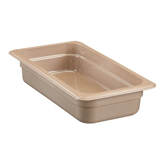 Recipiente GN 1/3 de 2&quot; de profundidad para alta temperatura color arena (azafate) - Cambro