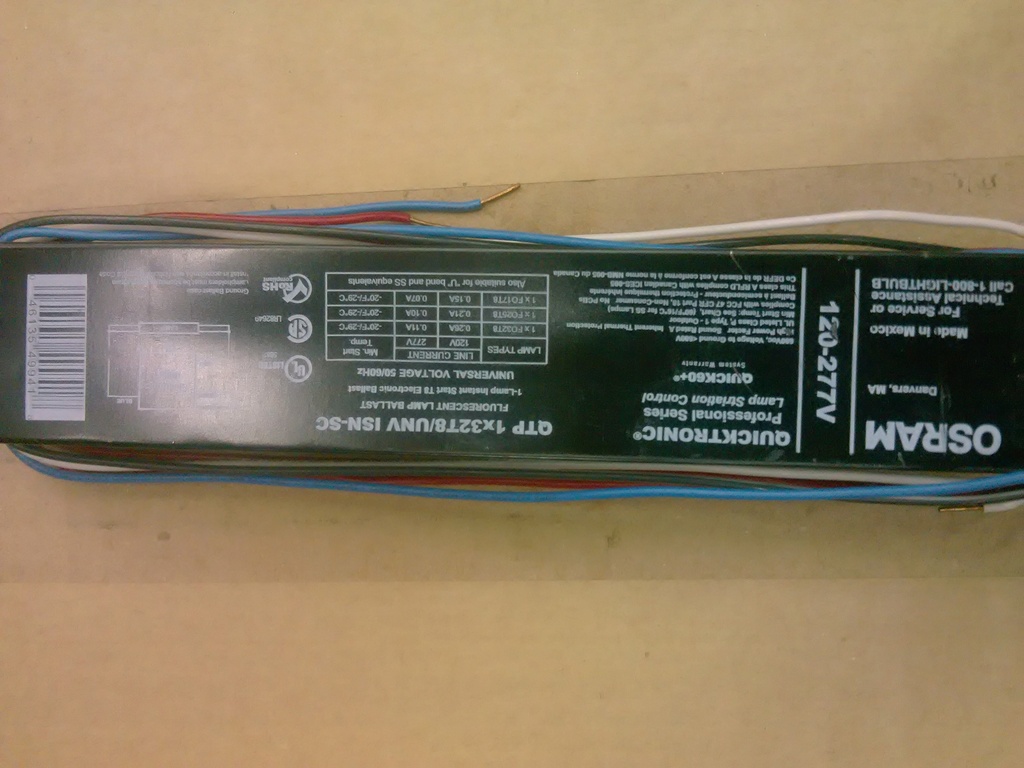 Ballast Light QTP1X32T8/UNV ISN-SC - True