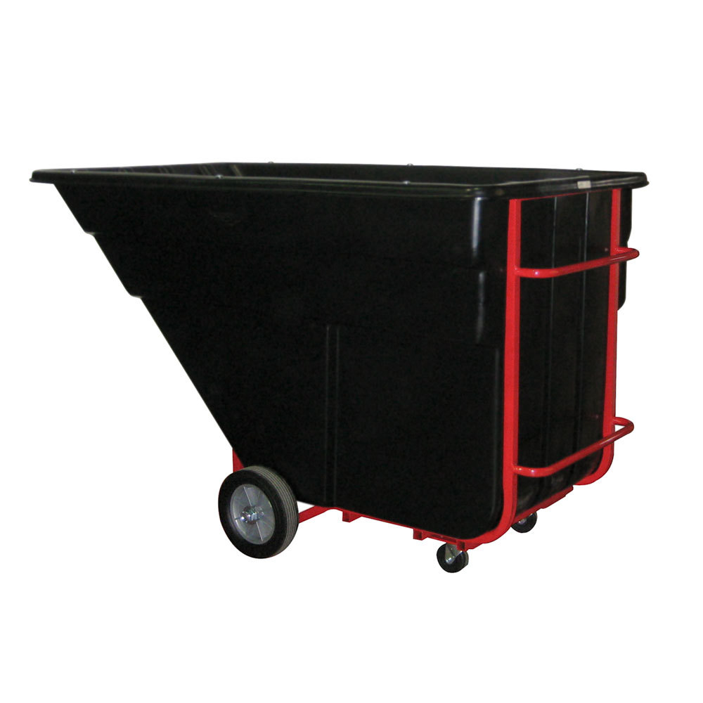Contenedor volcador 800 L negro trabajo pesado (Outlet) - Rubbermaid Importados