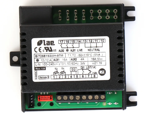Control de temperatura, LAE BIT25B1S3WH-9TM, proporcione M# y S# para la programación - True