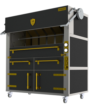 Asador para 48 pollos con cajones conservadores y armario inferior - Josper