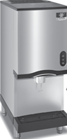 Fabricador y dispensador de hielo Nugget de sobremesa hasta 315 lbs / 24 hrs, almacenamiento de 10 lbs y dispensador con palanca - Manitowoc