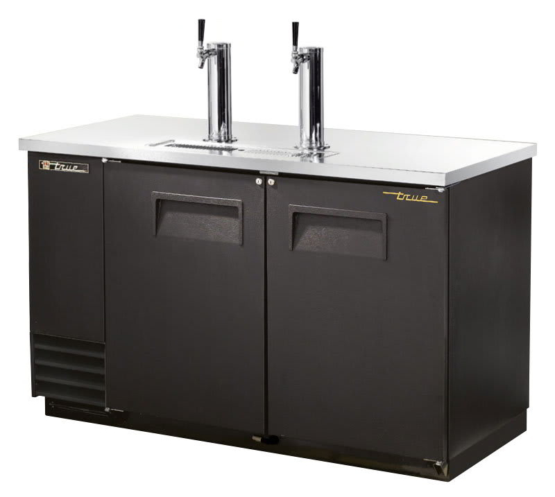 Refrigerador con 2 dispensadores cerveza, 2 puertas solidas, Rfg. ecológico R290 - True