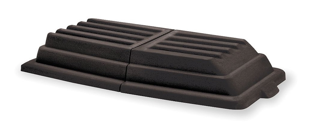 Tapa negra abovedada para contenedores (Outlet) - Rubbermaid Importados