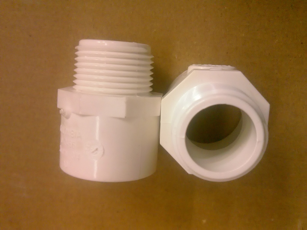 Adaptador PVC macho 3/4