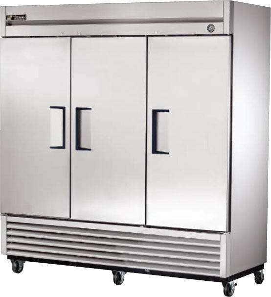 Congelador de 3 puertas sólidas con refrigerante ecológico R290 - True