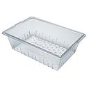 Escurridor de plástico transparente para alimentos (18&quot;x 26&quot; x 9&quot;) Camwear - Cambro