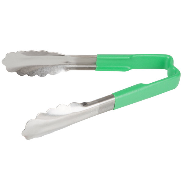 Pinzas utilitarias de 6&quot; color verde - Vollrath