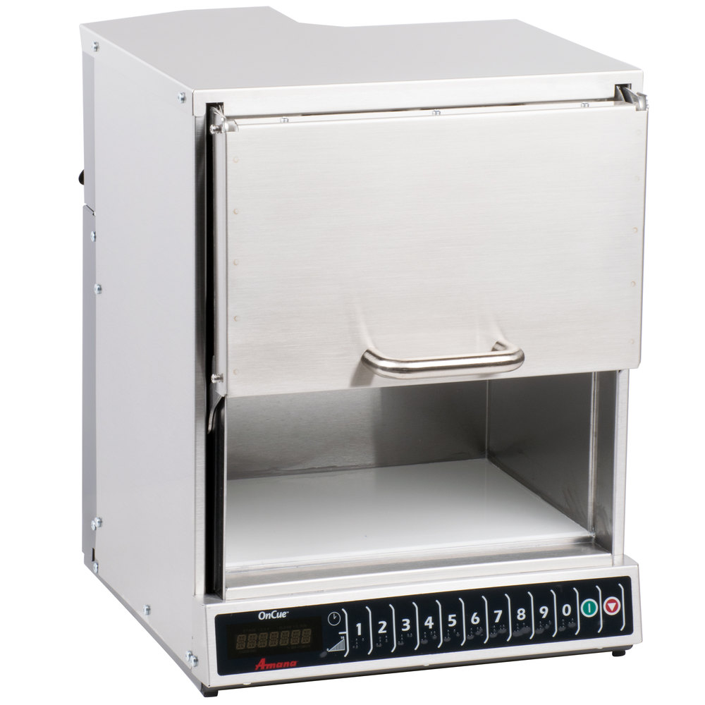 Horno microondas comercial para alto volumen con apertura automática de puerta de 2400 W (Outlet) - Amana