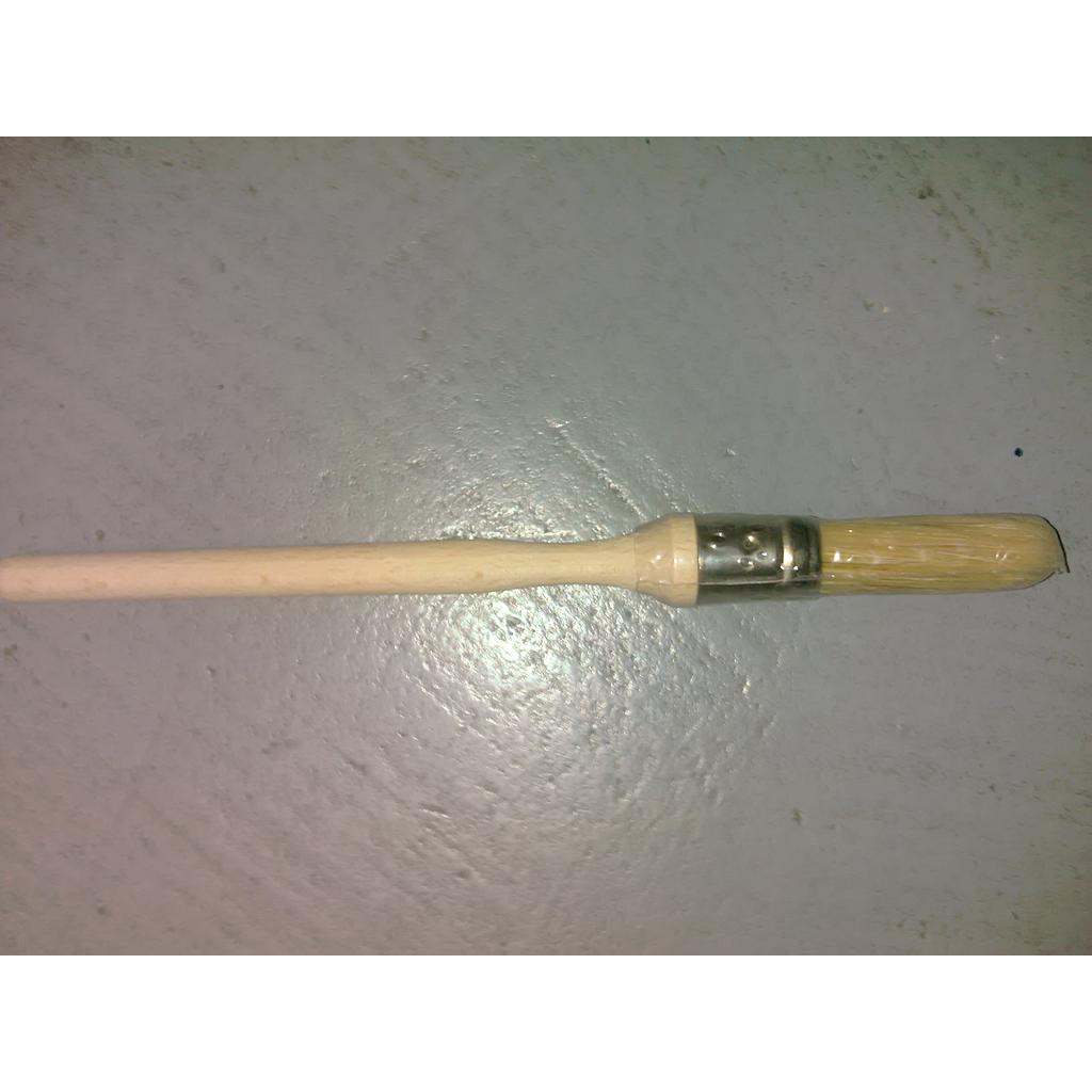Yellow bristle brush wooden handle - La Cimbali