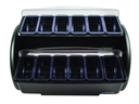 Centro de condimentos Dome® con 12 recipientes de 0.47 l - San Jamar