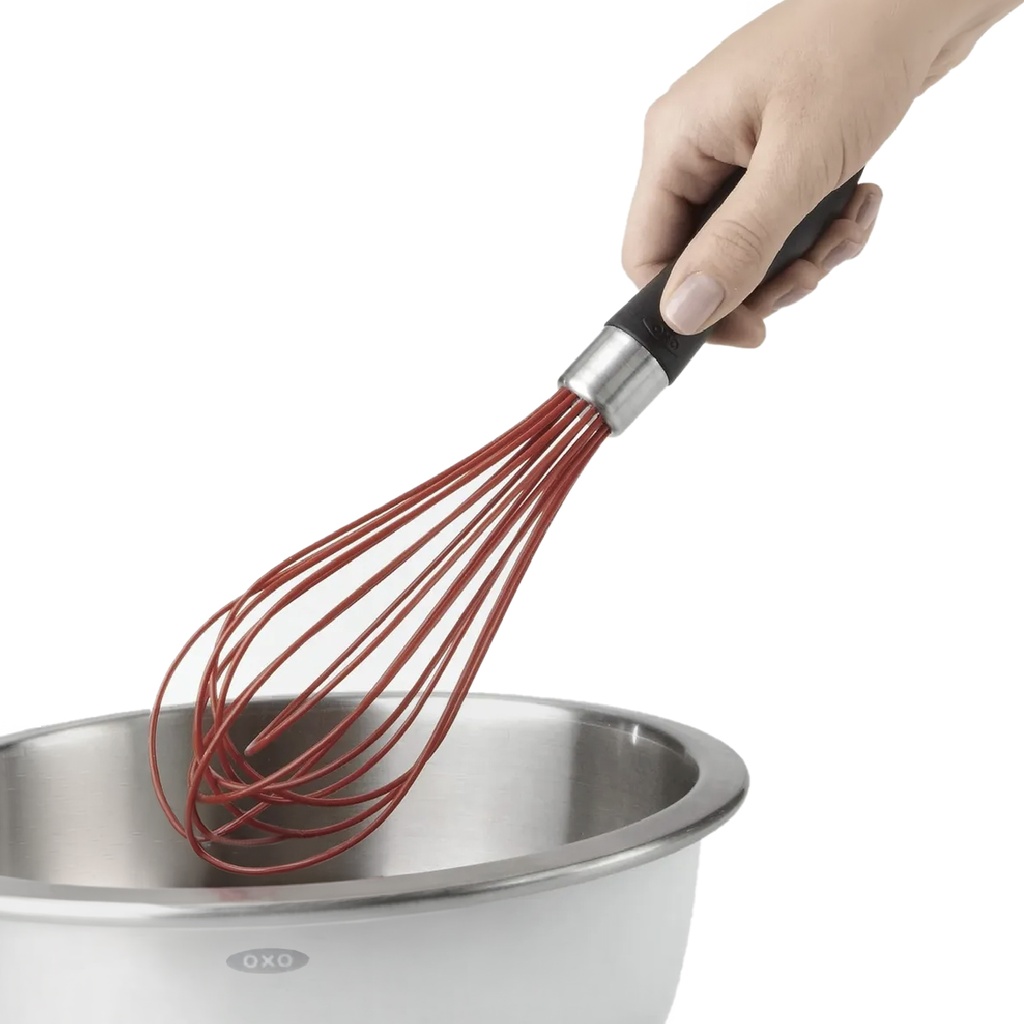 Batidor de Globo en Silicona Rojo 28 cm - Oxo