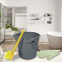 Kit de limpieza: balde + cepillo + guante de microfibra - Rubbermaid Local