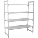 Unidad inicial ventilada 4 estantes premium camshelving 1.83x1.07cm prf 46cm - Cambro China