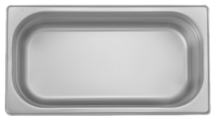 Recipiente de 1/3 en acero inoxidable 32.5x17.6x6.5cm - Ozti