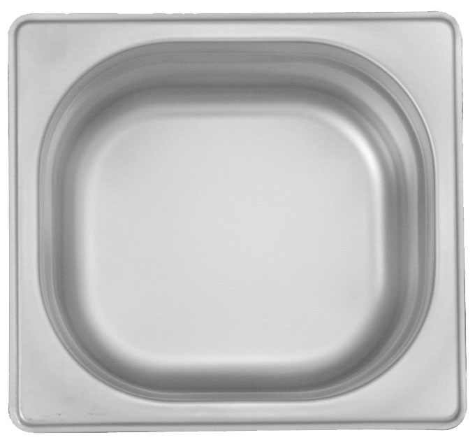 Azafate gn 1/6 acero inox 17.6x16.2x6.5cm - Ozti