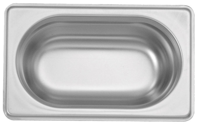 Azafate gn 1/9 en acero inoxidable 17.6x10.8x6.5cm - Ozti