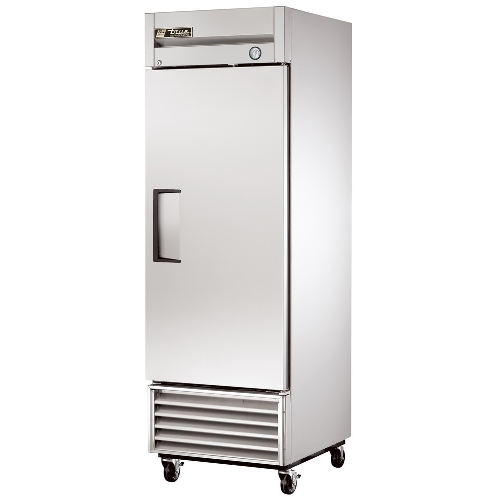 Refrigerador vertical reach-in, 1 puerta, 3 parrillas, refrigerante HC R290, 27" - True