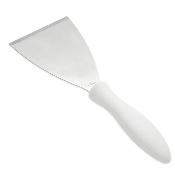 Raspador espátula biselada de 4.5" mango blanco - Browne