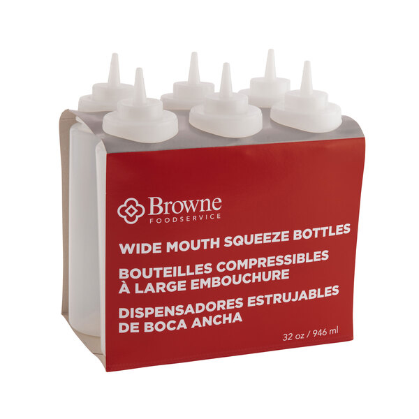 Set de 6 Dispensadores de salsa 32 oz transparente - Browne