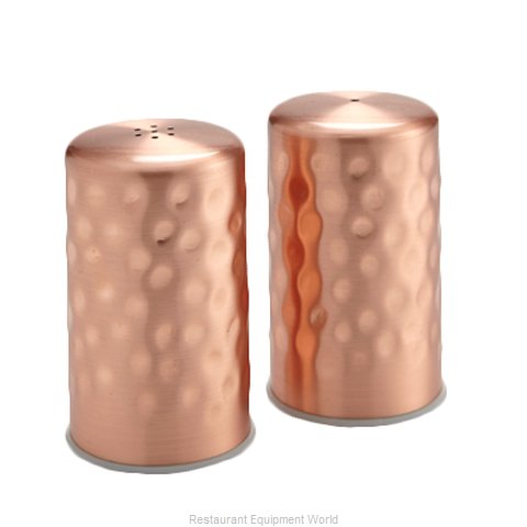 SALT & PEPPER SET, COPPER, HAMMERED, 2 OZ 1-3/4_DIA. X 2-3/4_H - American Metalcraft