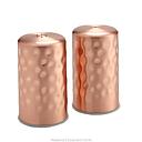 SALT & PEPPER SET, COPPER, HAMMERED, 2 OZ 1-3/4_DIA. X 2-3/4_H - American Metalcraft
