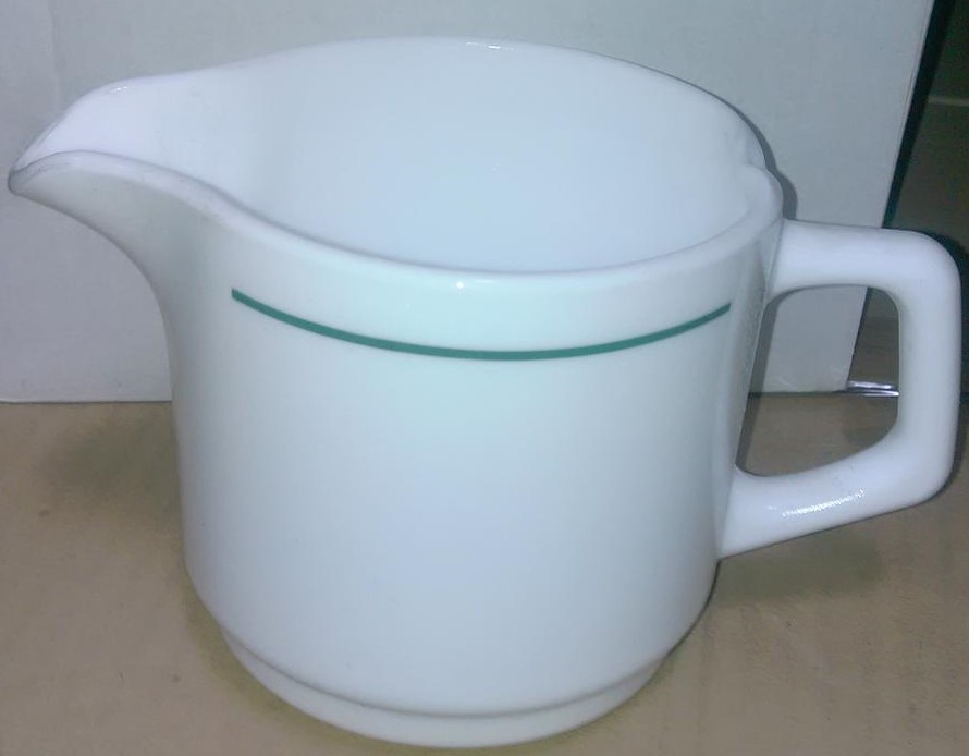 Jarra de Café de Vidrio Templado Restaurante, 8.5 cm - Franja Verde (Outlet) - Arcoroc