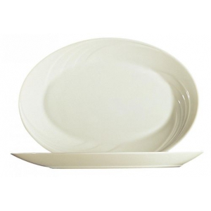 Plato Ovalado de Vidrio Templado Cypress, 25.5x28.5cm (Outlet) - Arcoroc