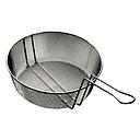 Canasta culinaria de 10 "con asa, malla fina, acero - American Metal Craft