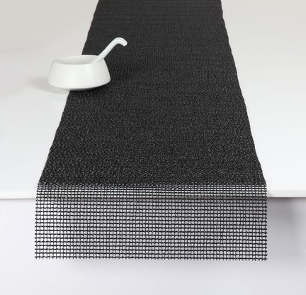 Camino de mesa negro rectangular 36 x 183 cm (Outlet) - Chilewich
