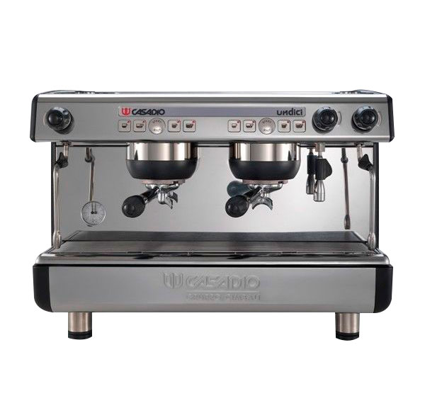 Maquina de espresso de dos grupos con filtros y mangueras - Casadio
