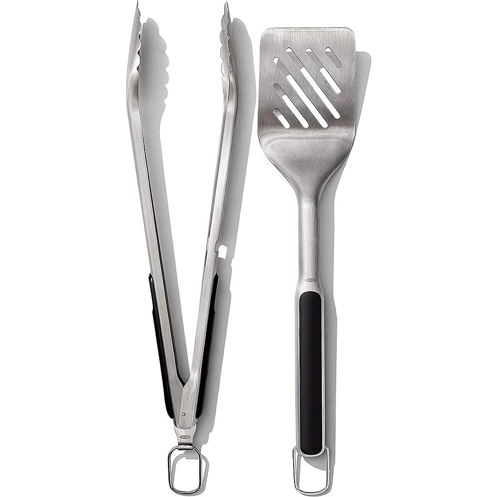 Set de pinzas y espátula para parrilla - Oxo