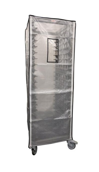 Cubierta de vinilo para escabiladero de bandejas 18" x 26" color clear - Cambro USA