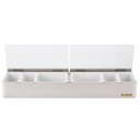 Caja condimentos 6 compartimientos  - San Jamar