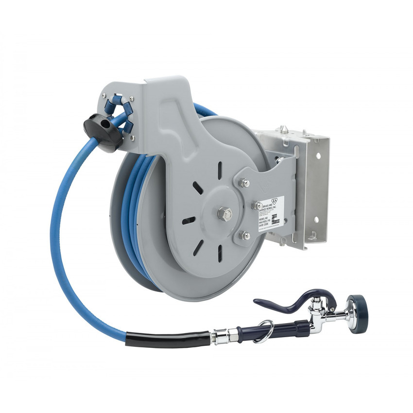 Ducha retractil carrete de 10.6mts con valvula de alto flujo - T&amp;S