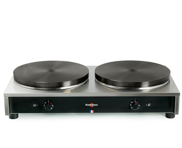 Crepera eléctrica doble de lujo de 40 cm - Krampouz