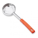 Cucharon inox redondo solido mango 8 oz naranja - Vollrath