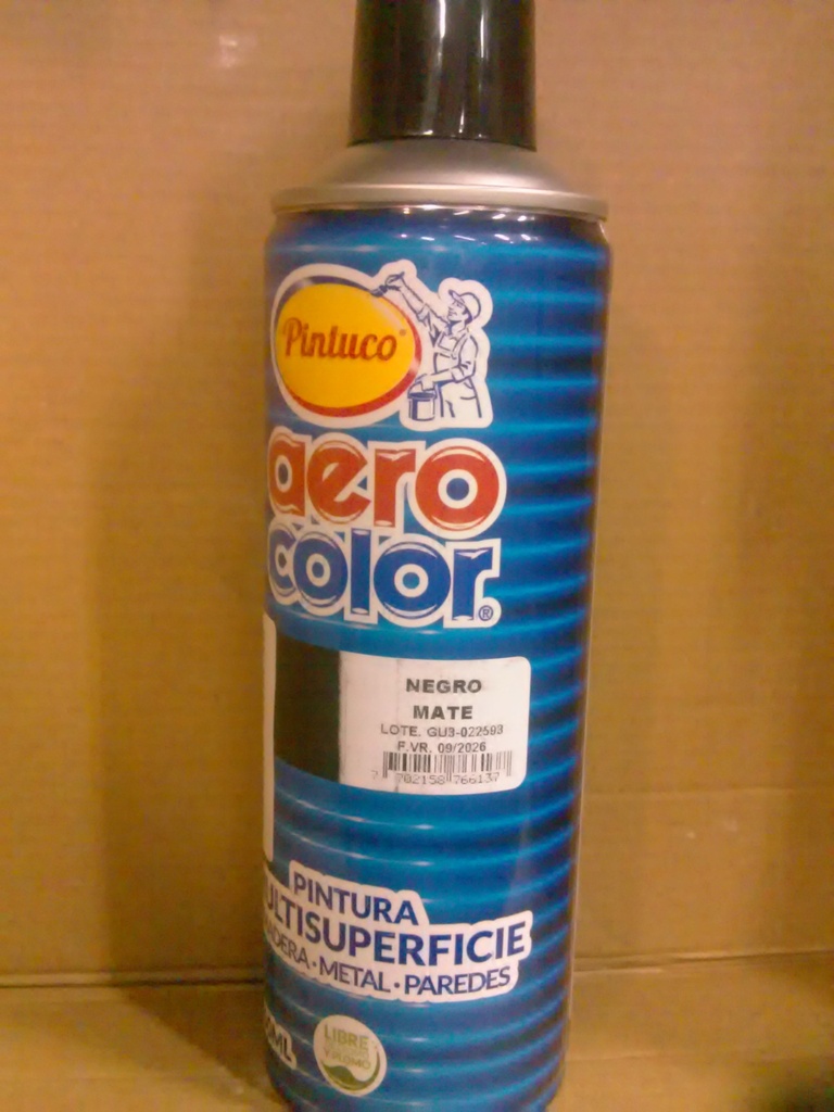 Aerosol multisuperficie 300 ml Negro mate (pintuco)