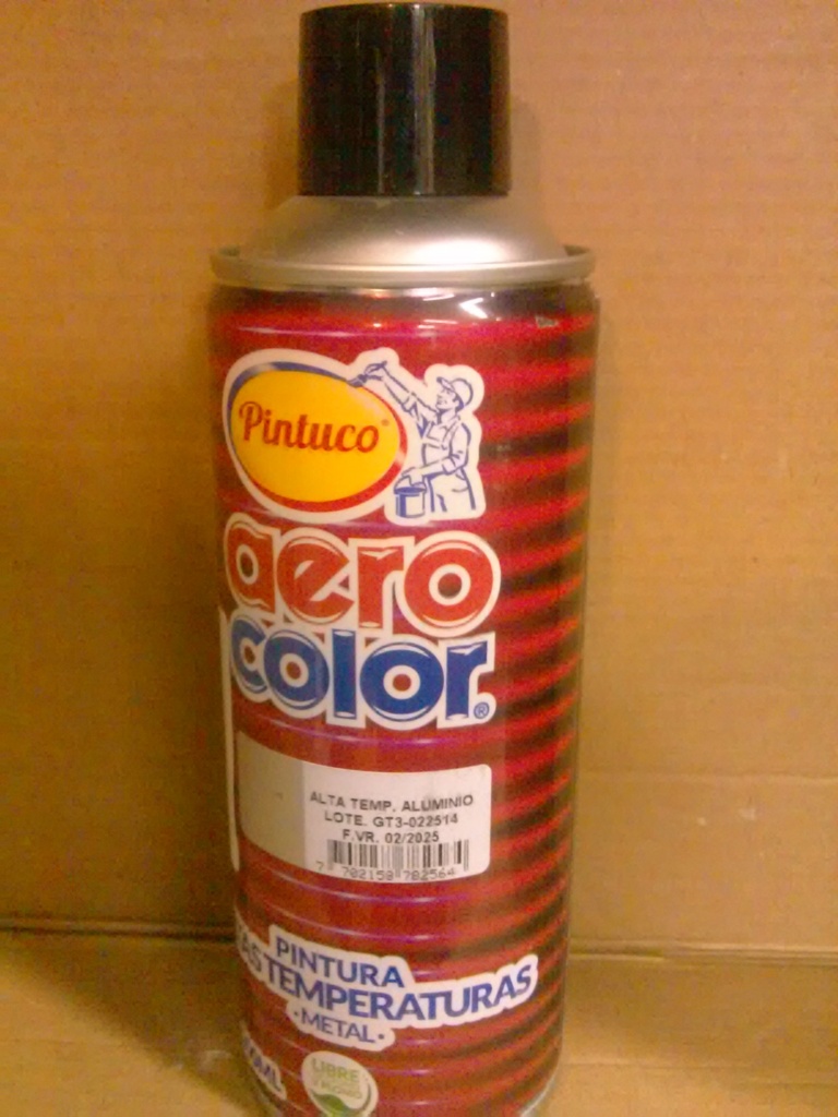 Aerosol alta temperarura 400 ml Metalico