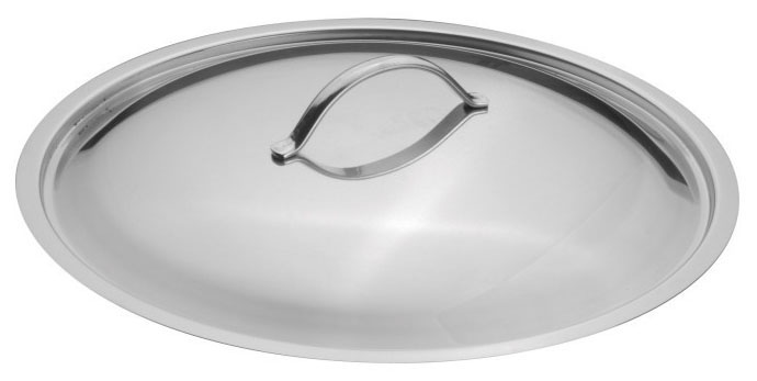 Tapa en acero inoxidable 32 cm brillante inducción - Ozti