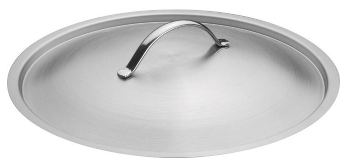 Tapa en acero inoxidable 45 cm satinada - Ozti