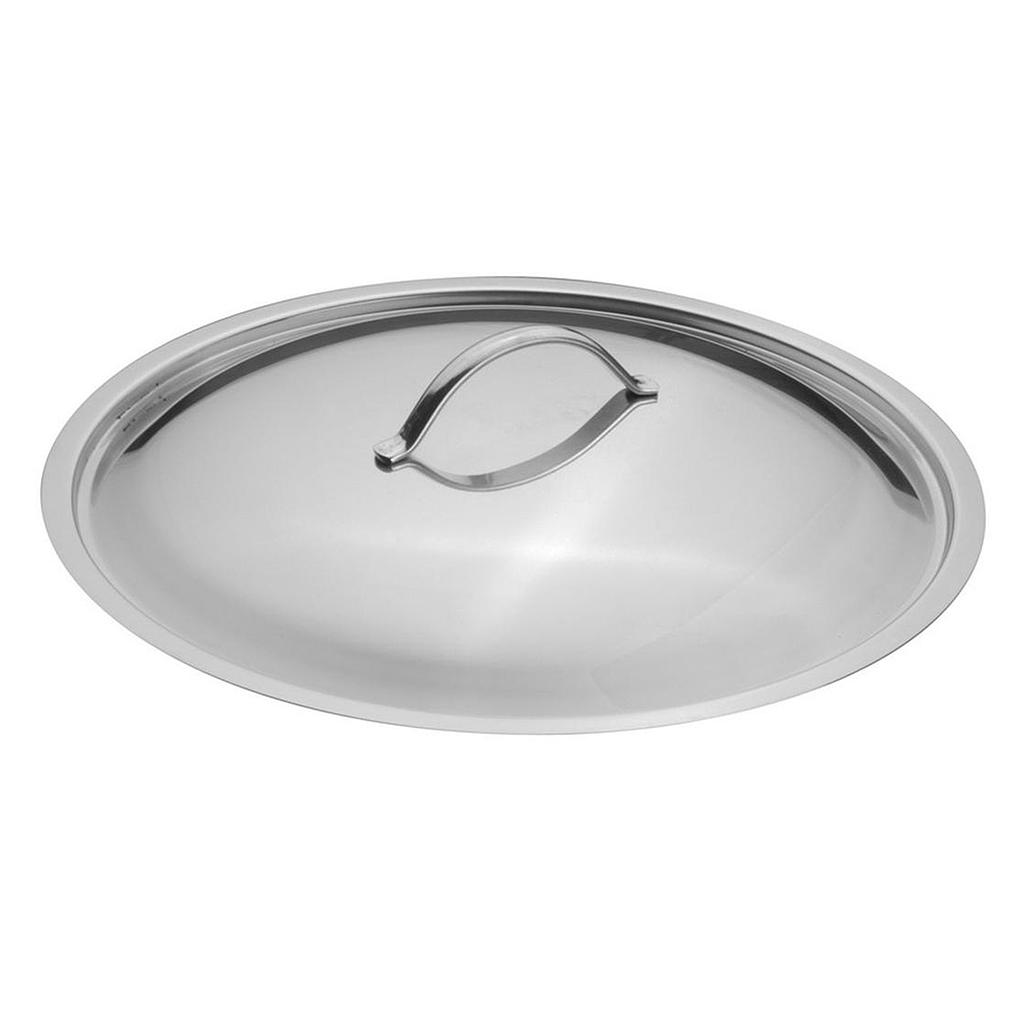 Tapa en acero inoxidable 24 cm brillante - Ozti