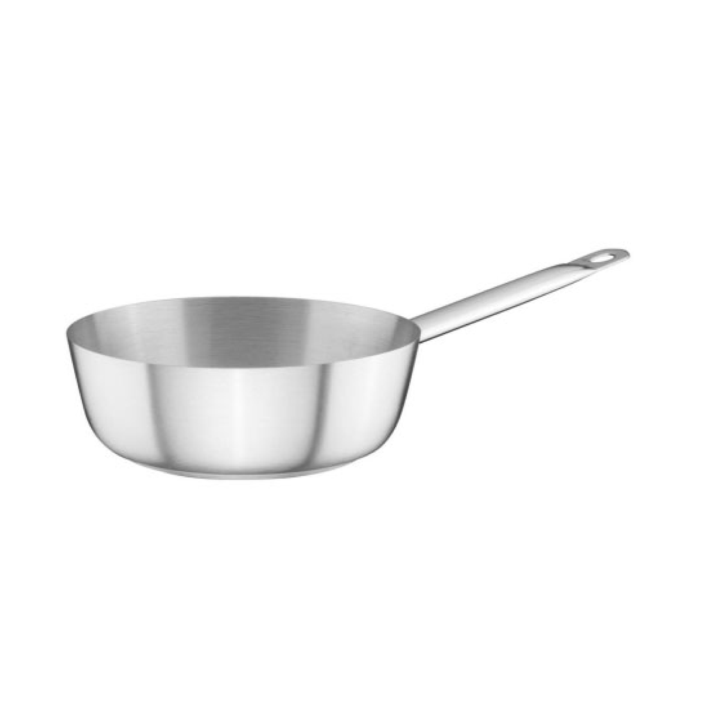Sarten en acero inoxidable 1.6 lts para saltear 20x6.5 inducción - Ozti