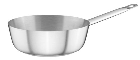 Sarten en acero inoxidable 1.6 lts para saltear 20x6.5 inducción - Ozti